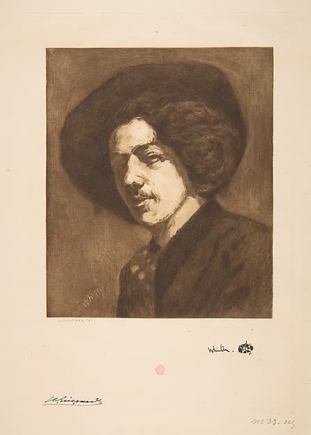 Whistler's "Portrait of Himself", by Henri Charles Guérard
