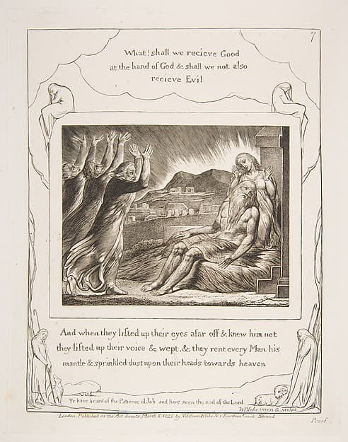 Job's Comforters, by William Blake