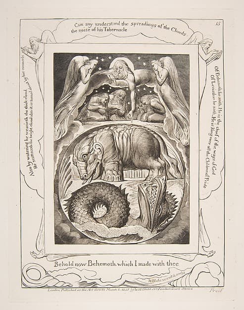 Behemoth and Leviathan, by William Blake