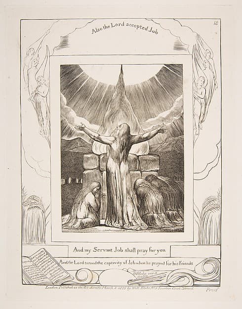 Job's Sacrifice, by William Blake