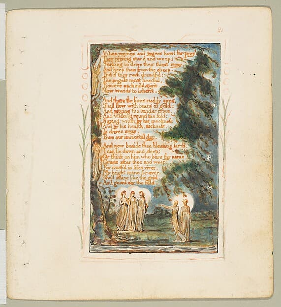 Songs of Innocence: Night (second plate), by William Blake