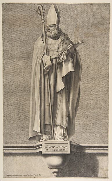 St. Augustine, by Nicolas Pitau