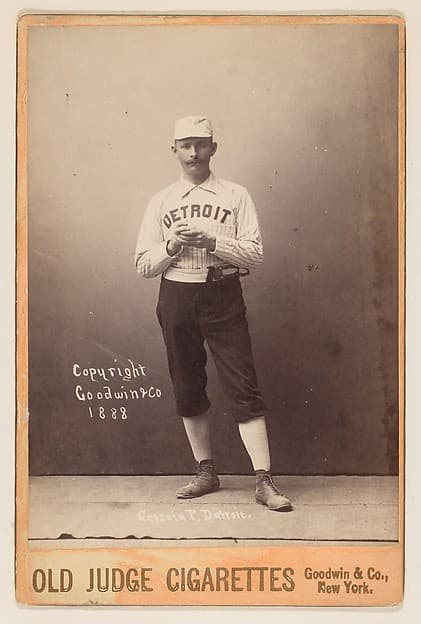 Charlie Getzein, Pitcher, Detroit, from the series Old Judge Cigarettes, by Goodwin & Company