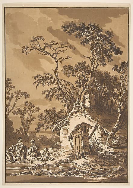The Washerwomen (Les Laveuses), by Jean-Baptiste Le Prince