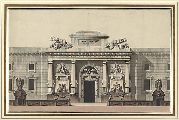 Elevation of the Entrance to an Arsenal, by Jean Charles Delafosse
