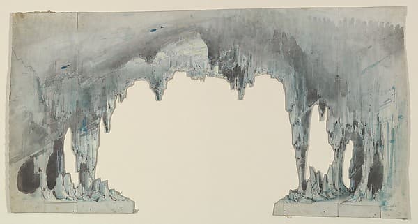 Design for a Stage Set, by Eugène Cicéri