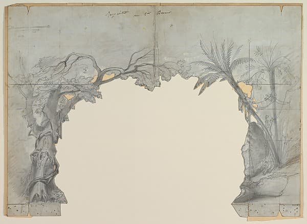 Design for a Stage Set, by Eugène Cicéri