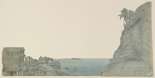 Design for a Stage Set, by Eugène Cicéri
