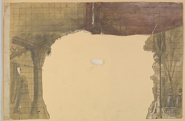 Design for a Stage Set, by Eugène Cicéri