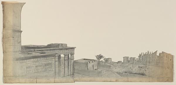 Design for a Stage Set, by Eugène Cicéri