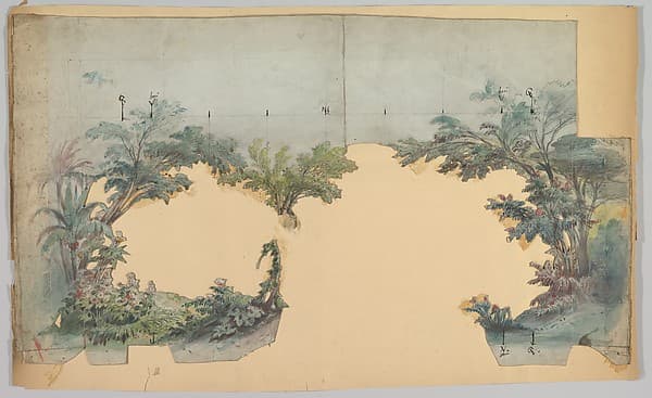Design for a Stage Set, by Eugène Cicéri