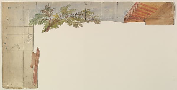 Design for a Stage Set, by Eugène Cicéri