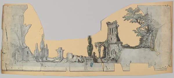 Design for a Stage Set, by Eugène Cicéri