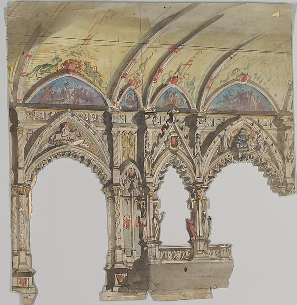 Design for a Stage Set, by Eugène Cicéri