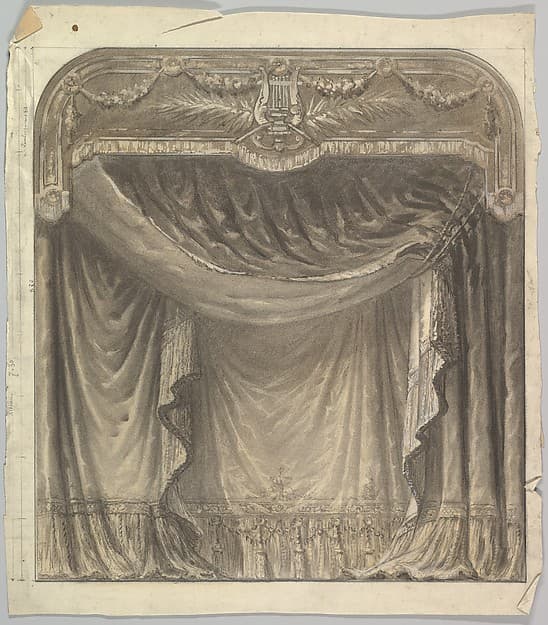 Design for a Stage Set, by Eugène Cicéri