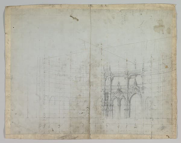 Design for a Stage Set, by Eugène Cicéri