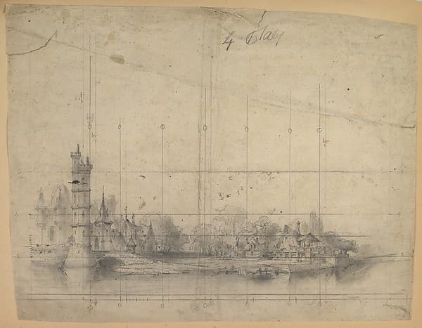 Design for a Stage Set, by Eugène Cicéri