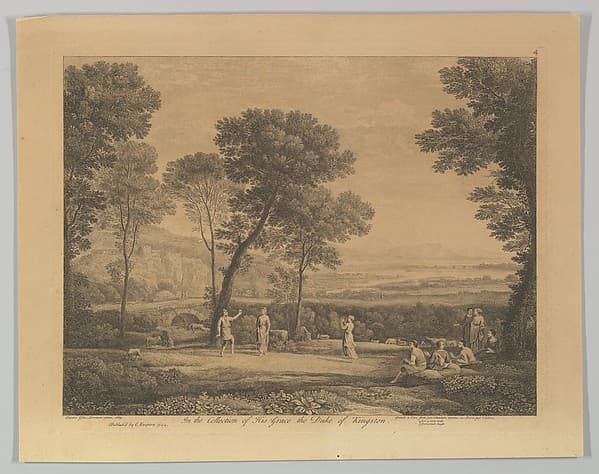 Dance Under the Trees (Landscape with Rural Dance), by Claude Lorrain (Claude Gellée)