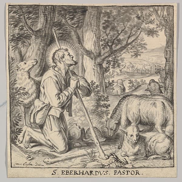 Saint Eberhard of Tüntenhausen as a Shepherd, by Jan Sebastiaen Loybos