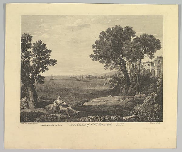 Seascape with Bacchus and Ariadne, by Claude Lorrain (Claude Gellée)