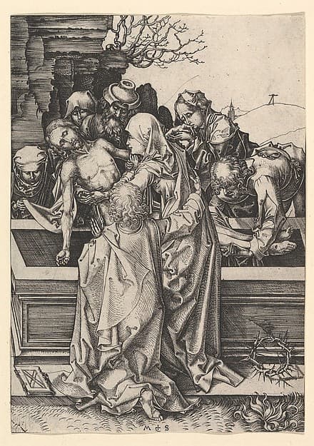 The Entombment of Christ, by Martin Schongauer