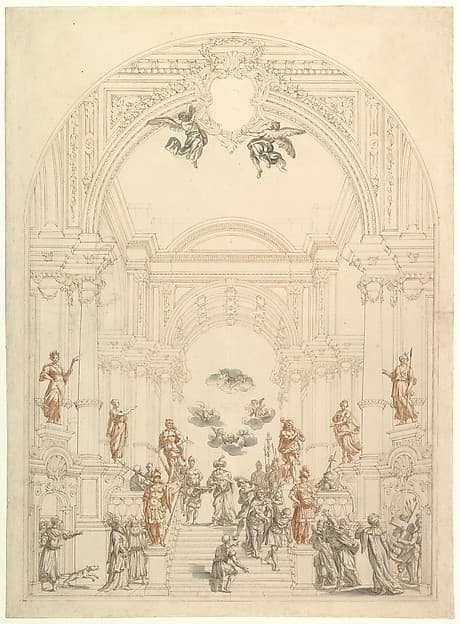 Design for a Theatrum Sacrum, by Giuseppe Galli Bibiena