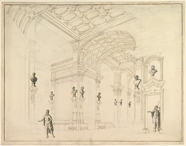 Design for a Stage Set, by Giuseppe Galli Bibiena