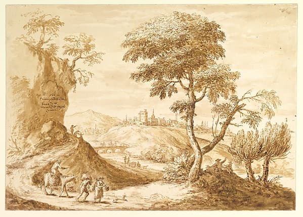 Landscape with a Town in the Distance, by Anton Maria Zanetti the Elder