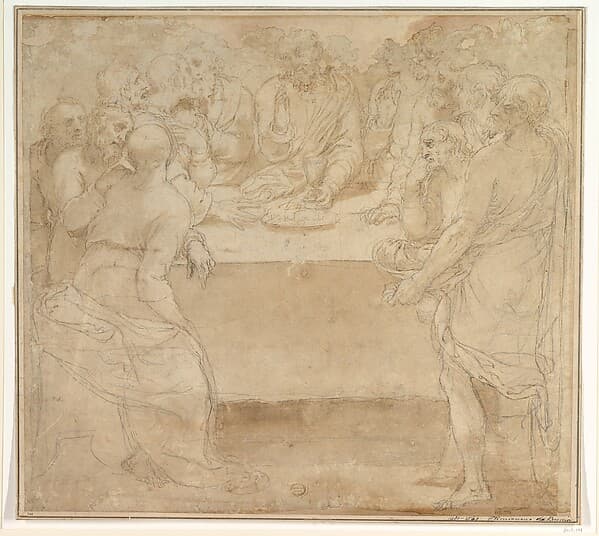 The Last Supper, by Anonymous, Italian, mid-16th century