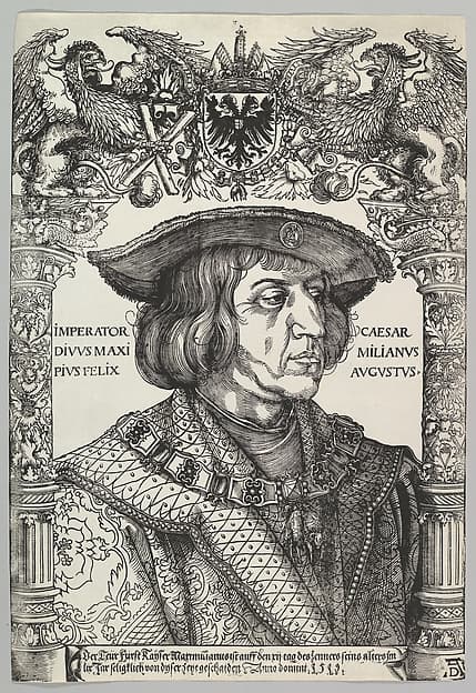 Portrait of Emperor Maximilian I, by Hans Weiditz the Younger