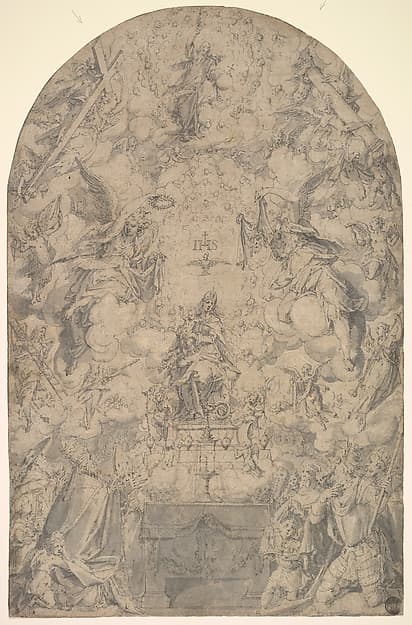 The Adoration of the Holy Trinity in the New Covenant, by Friedrich Sustris