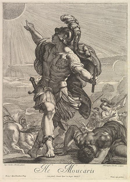 Joshua commanding the sun to stand still, by Hieronymus Ferroni