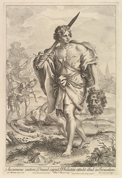 David with the Head of Goliath, by Robert van Audenaerde