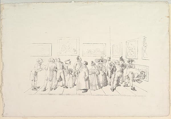 The Public at an Exhibition, by Johann Gottfried Schadow