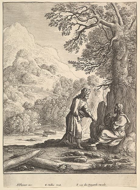 The Temptation of Jesus, by Wenceslaus Hollar