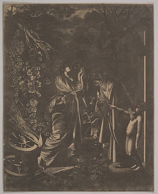 Ceres Seeking Her Daughter or Ceres and Stillio, by Wenceslaus Hollar