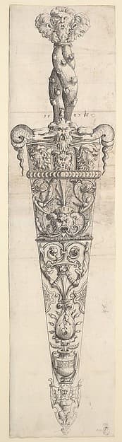 (Design for a Dagger and Sheath), by Augustin Hirschvogel