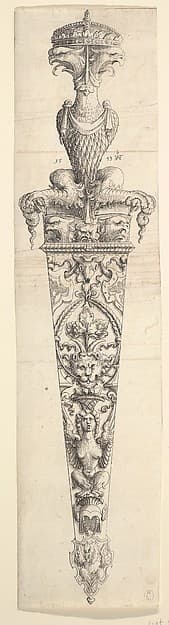 (Design for a Dagger and Sheath), by Augustin Hirschvogel
