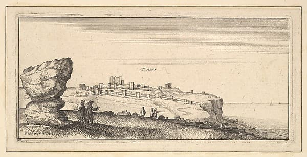 Douer (Dover), by Wenceslaus Hollar