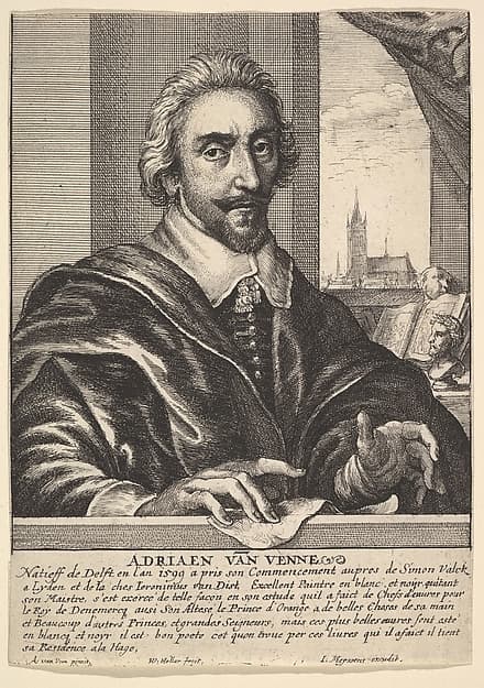 Adriaen van de Venne, by Wenceslaus Hollar