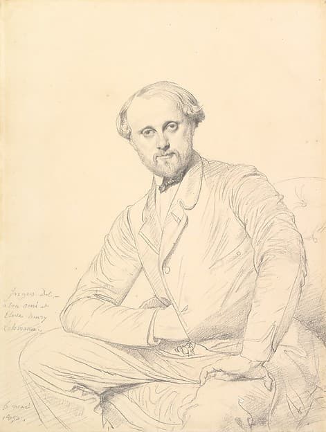 Henri Lehmann, by Jean Auguste Dominique Ingres