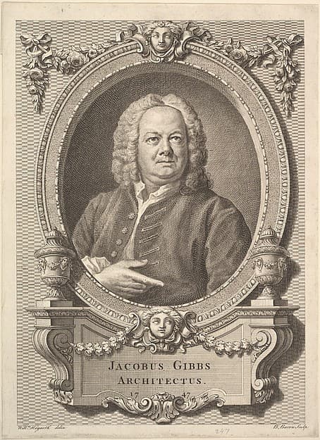 Jacobus Gibbs, Architectus, by Bernard Baron