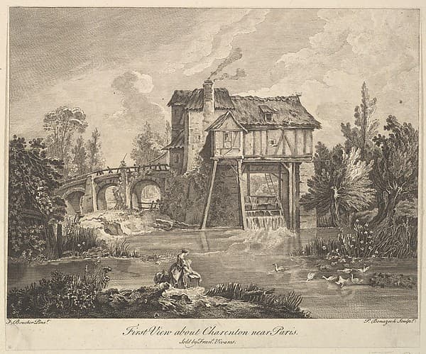 First View of Clarenton near Paris, by Peter Paul Benazech