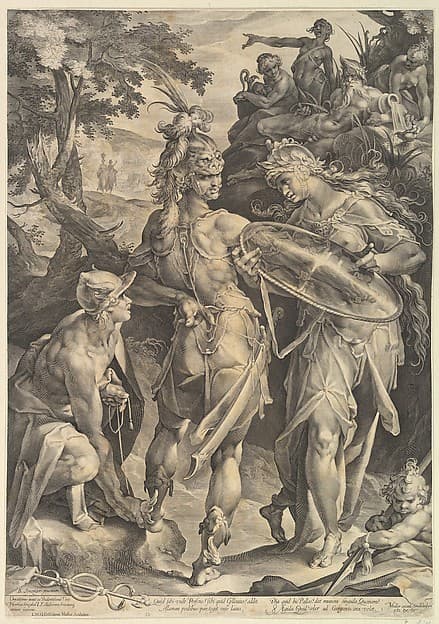 Minerva and Mercury Arming Perseus, by Jan Muller