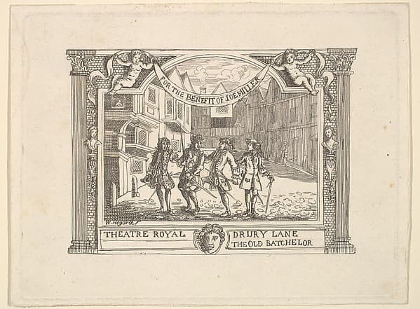 Benefit Ticket for Joe Miller, by William Hogarth