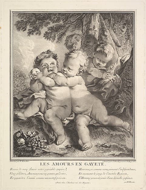 The Cheerful Cupids, by Jean Daullé