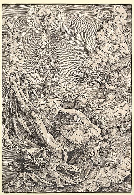 The Body of Christ Carried by Angels towards Heaven, by Hans Baldung (called Hans Baldung Grien)