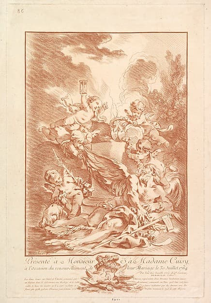 Allégorie pour la Commémoration d'un Mariage (Allegory for the Commemoration of a Marriage), by Gilles Demarteau
