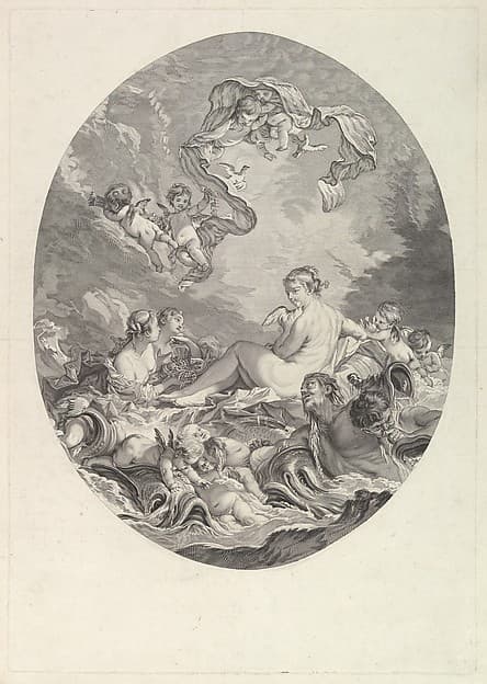 Naissance et Triomphe de Venus (The Birth and Triumph of Venus), by Jean Daullé