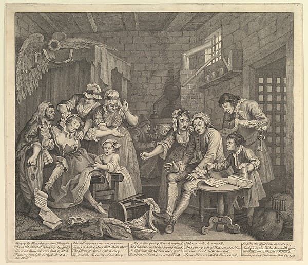 A Rake's Progress, Plate 7, by William Hogarth